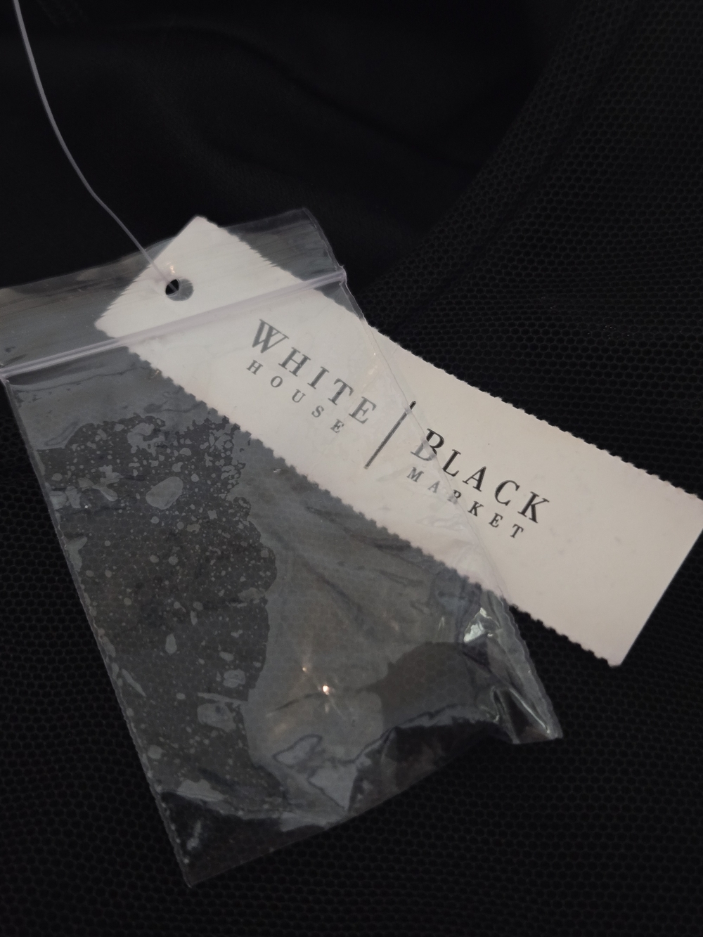 WHBM Black Mesh Yoke Midi Dress Size 4 NWT (7938) - Picture 5 of 6